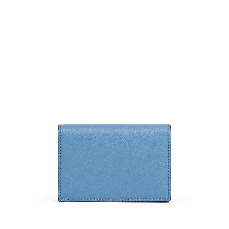 Folded Card Case with Snap Closure in Panama in nile blue Folded Card Case with Snap Closure in Panama in nile blue